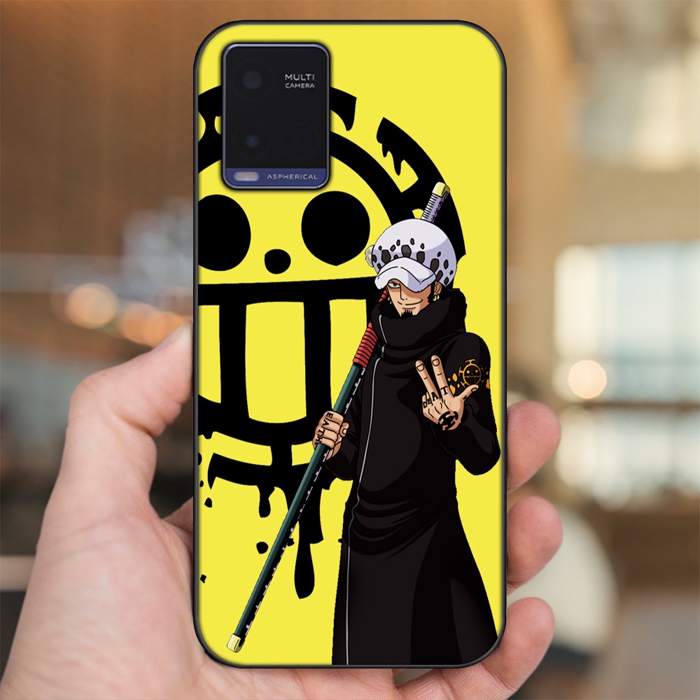 Ốp lưng Vivo Y21 viền đen in hình Law One Piece