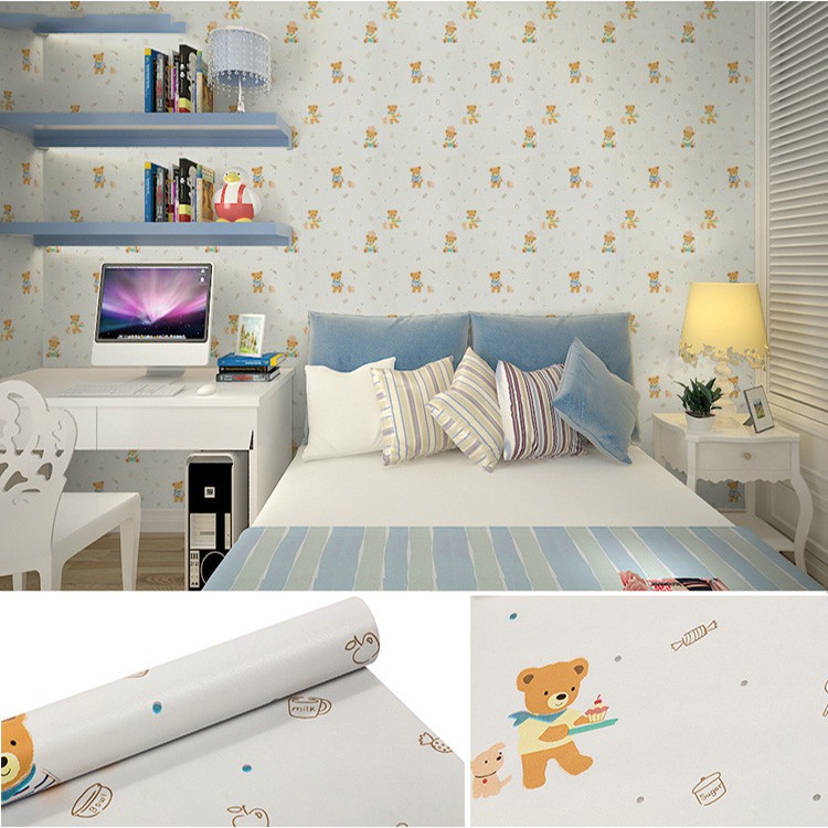 10m Giấy Dán Tường Decal Các Mẫu Hoạt Hình Đáng Yêu Đẹp Khổ 45cm