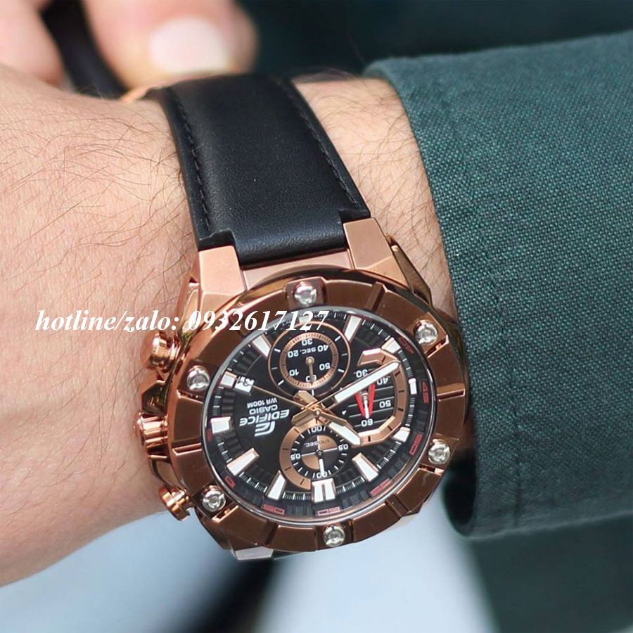 Đồng Hồ Nam Casio EFR 569BL - 1AV - Quartz - Dây Da