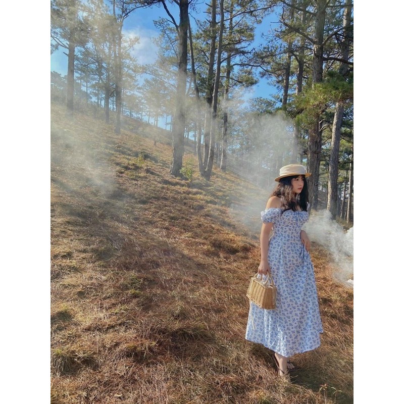 ĐẦM MAXI HOA CỔ U XẺ TÀ (KÈM VIDEO HÌNH THẬT) | BigBuy360 - bigbuy360.vn