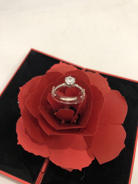 Nhẫn nữ bạc Ý Silver ổ đá cao hình vương miện-MTJ