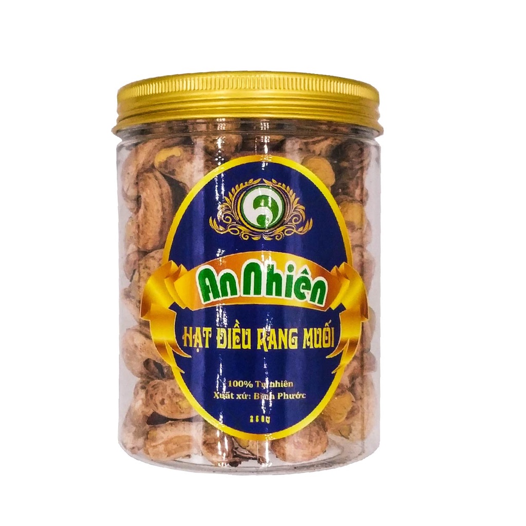 Hạt Điều Rang Muối Có Vỏ Lụa An Nhiên ngọt bùi