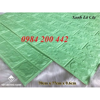 HCM - Xốp Dán Tường 3D XANH LÁ (Loại 5mm)