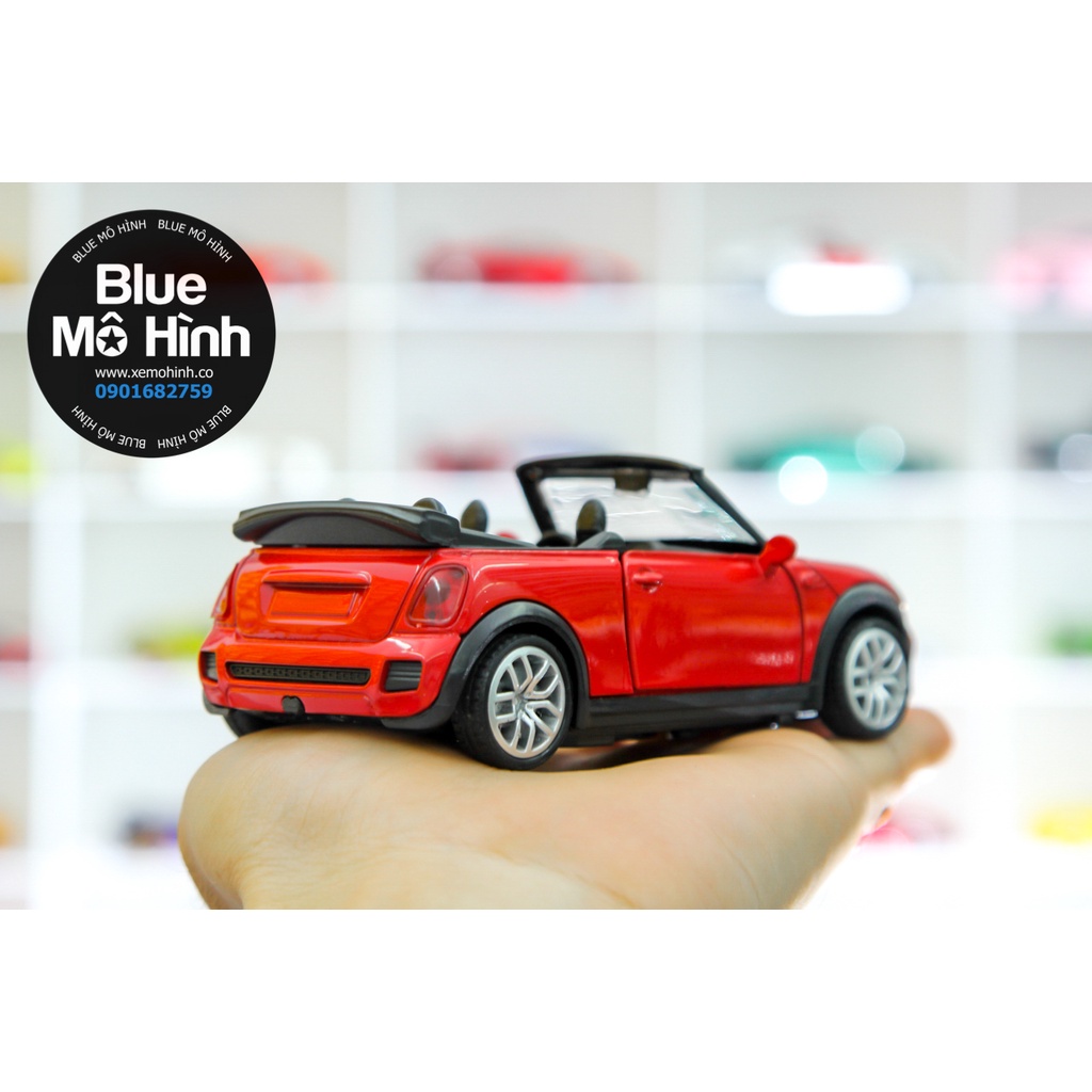 Blue mô hình | Mô hình xe mui trần sedan Mini Cooper 1:36