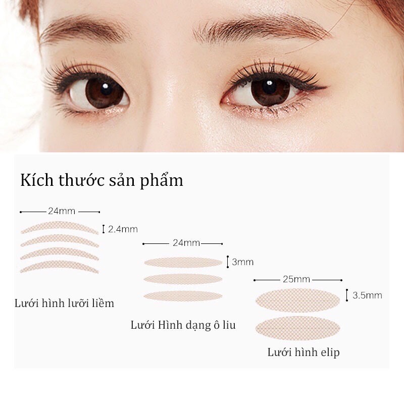 Cuộn Dán 360 miếng kích mí lưới siêu mỏng. Chống mồ hôi