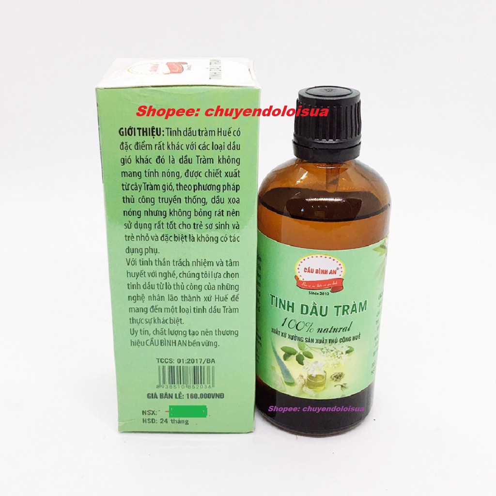 Tinh Dầu Tràm Huế Cầu Bình An Chai 100ml