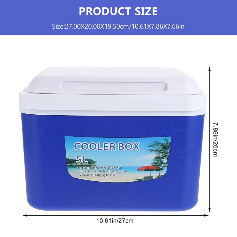 Hộp Đựng Cơm Trưa Cách Nhiệt Có Tay Cầm Tiện Dụng Mang Theo Cắm Trại