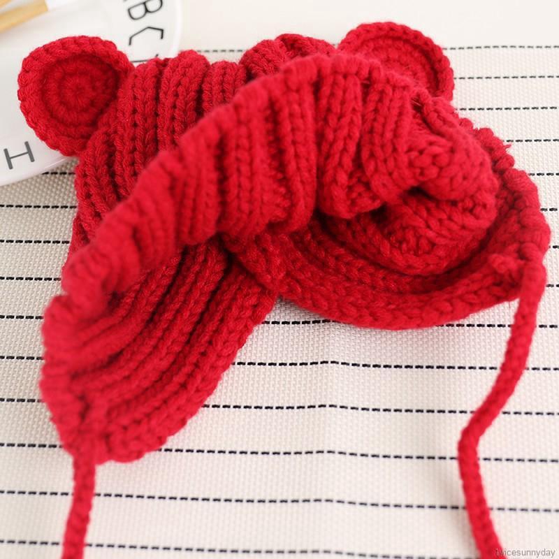 Mũ len đan trùm đầu ấm áp xinh xắn đáng yêu dành cho bé