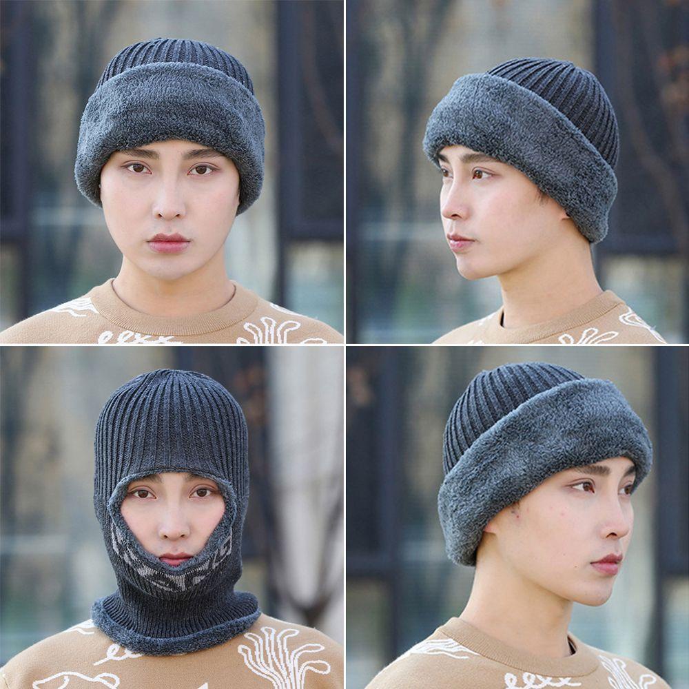 Mũ Len Beanie Balaclava Giữ Ấm Cổ Mùa Đông