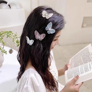 K52 Kẹp tóc bướm vải nhiều màu