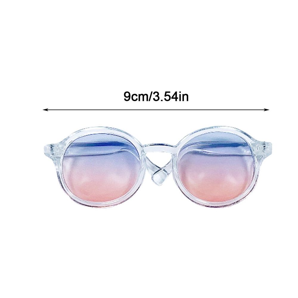 Mắt kính phụ kiện thay đổi màu sắc vui nhộn dành cho búp bê 9cm