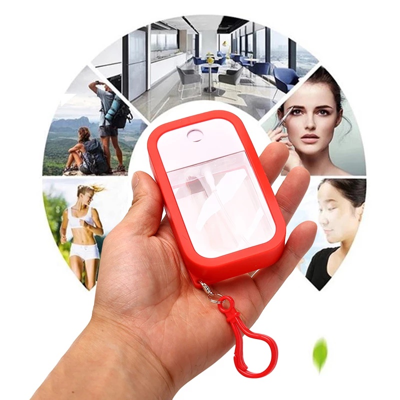(Phễu miễn phí) Chai Xịt Rỗng Dạng Thẻ Cầm Tay 38ml Dùng Chiết Nước Hoa Nhỏ Gọn Tiện Dụng Khi Du Lịch