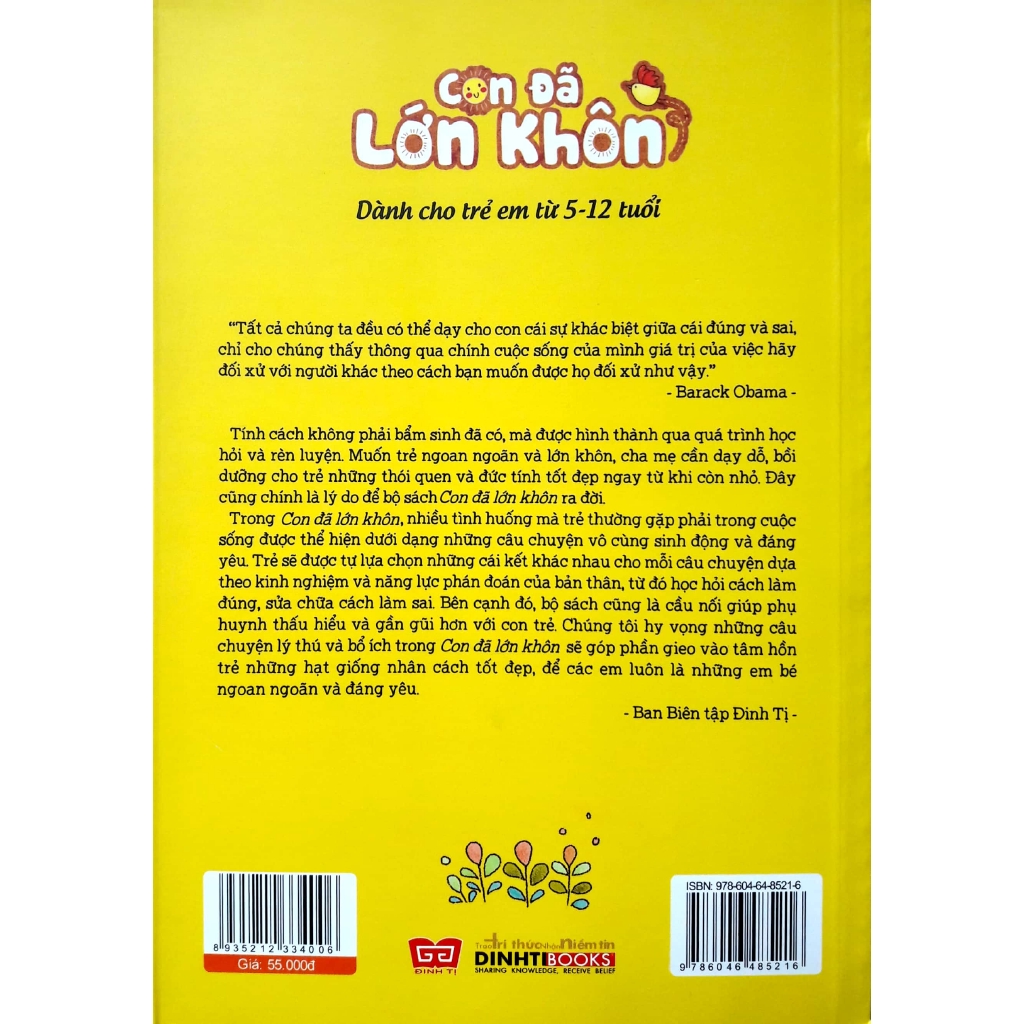 Sách - Con Là Cậu Bé Đáng Yêu - Con Đã Lớn Khôn