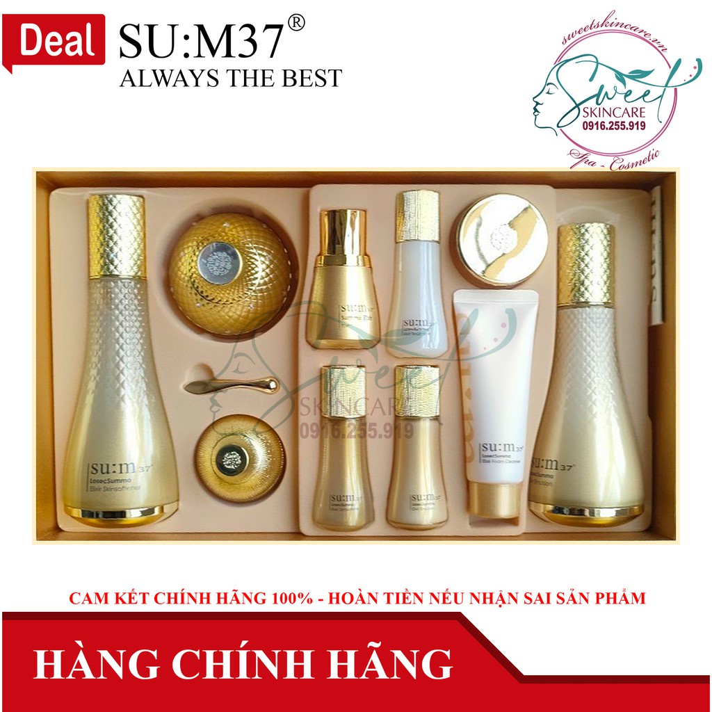 Bộ dưỡng da tái sinh da Su:m37 Losec Summa Elixir Special Set (Sum37)