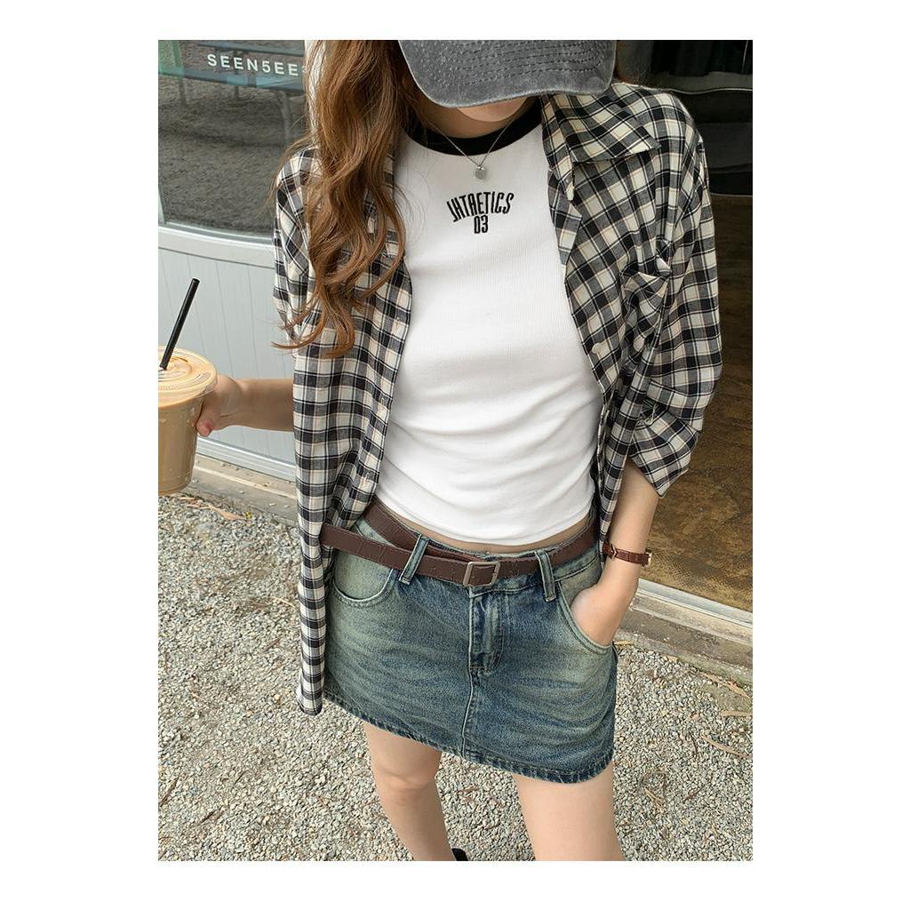 Áo Thun Rớt Vai Tay Ngắn Thời Trang Cho Nữ 63740