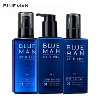 Bộ Sản Phẩm Chăm Sóc Da BLUEMAN Dưỡng Ẩm Cấp Nước Kiềm Dầu Dành Cho Nam 160ml/ 160ml/ 110ml