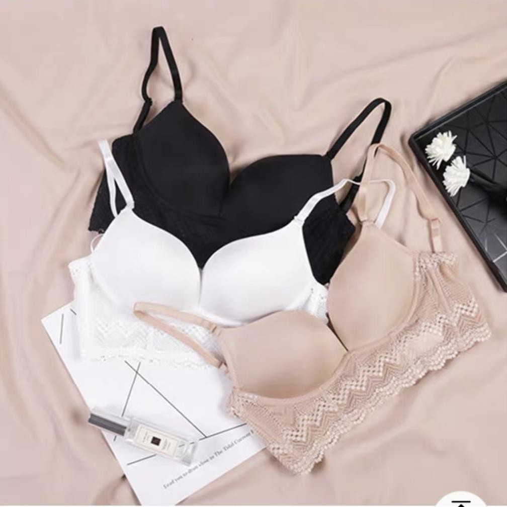 Bộ đồ lót PD không gọng mút nhẹ ren U - BL