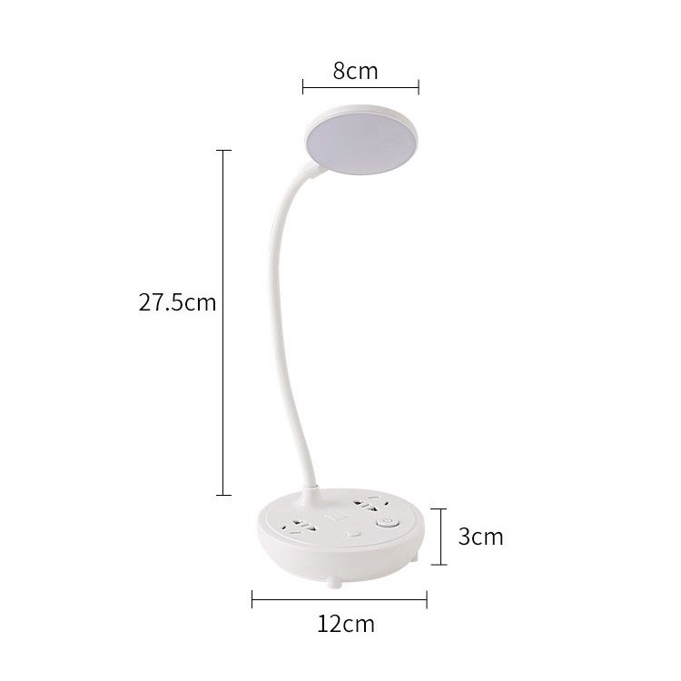 Đèn học chống cận đa năng có ổ cắm cổng sạc usb tiện lợi
