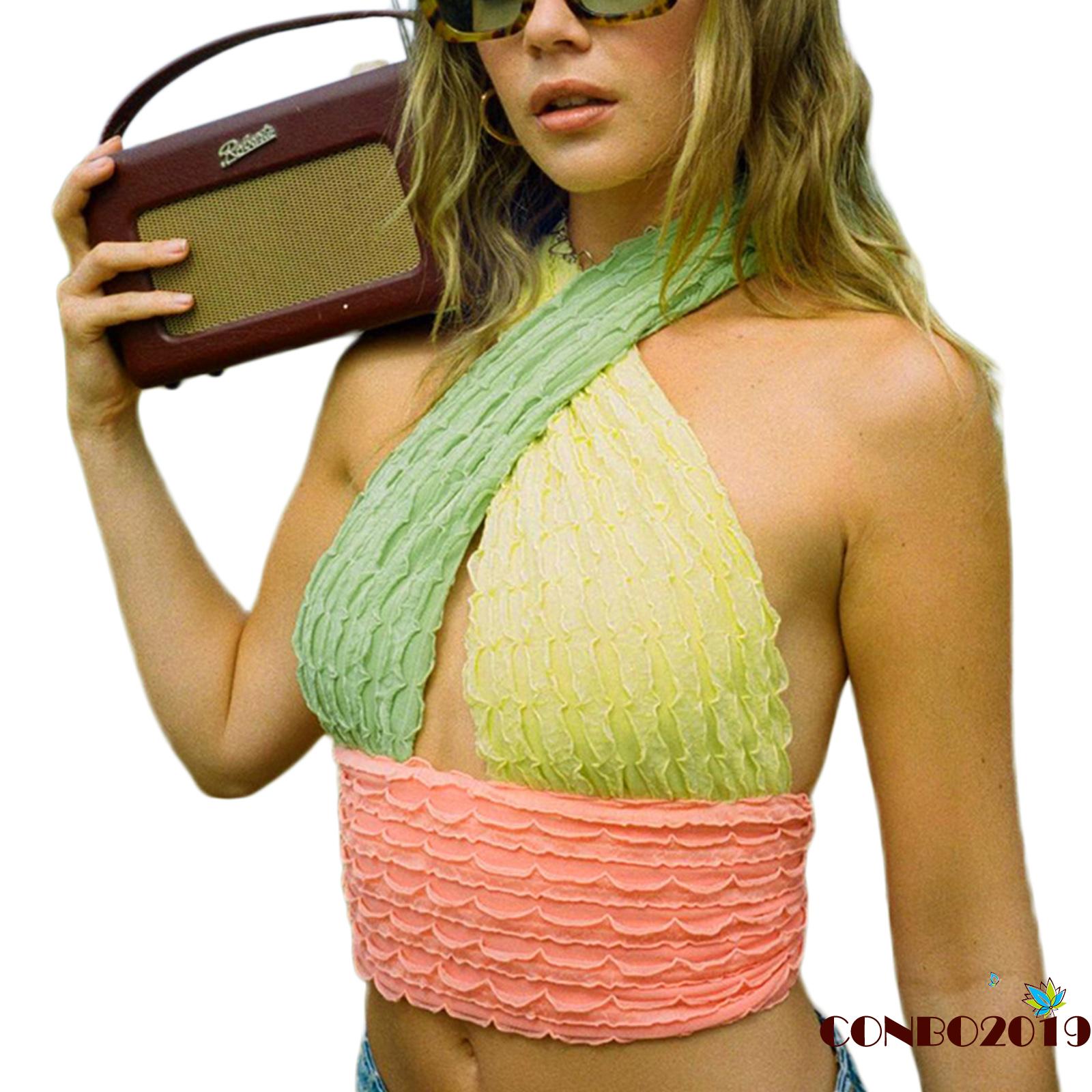 Áo Nữ Không Tay Cổ Chữ V Hở Lưng Quyến Rũ | BigBuy360 - bigbuy360.vn