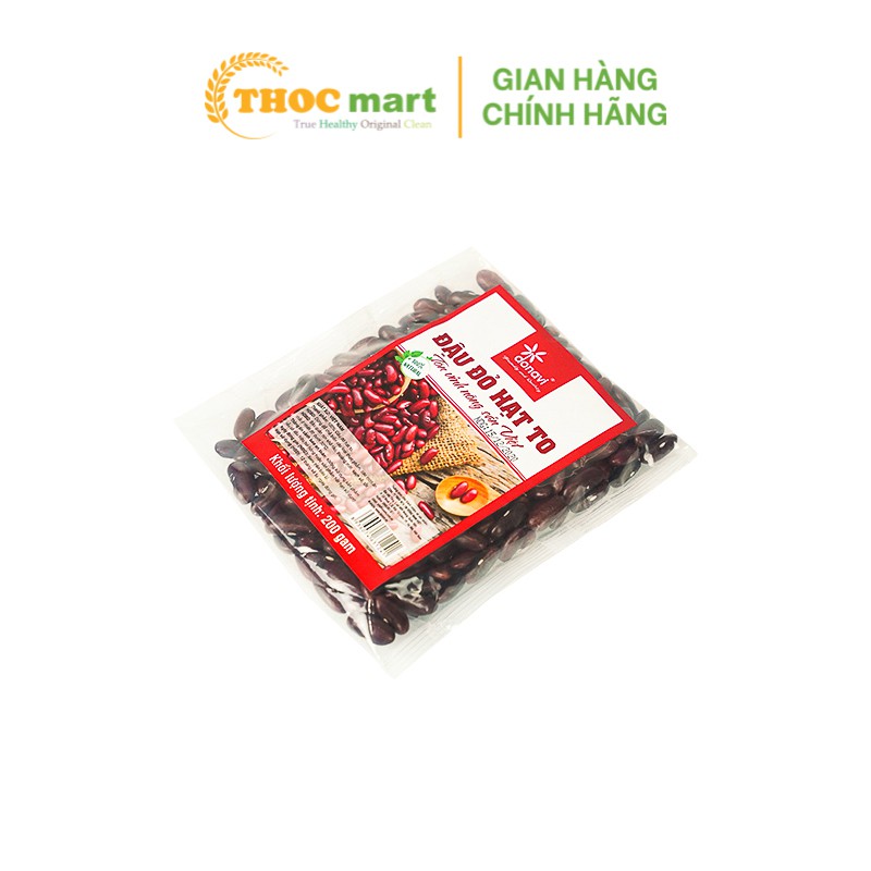 Đậu đỏ hạt to Donavi (đỗ đỏ hạt to) 100% sạch tự nhiên gói 200g