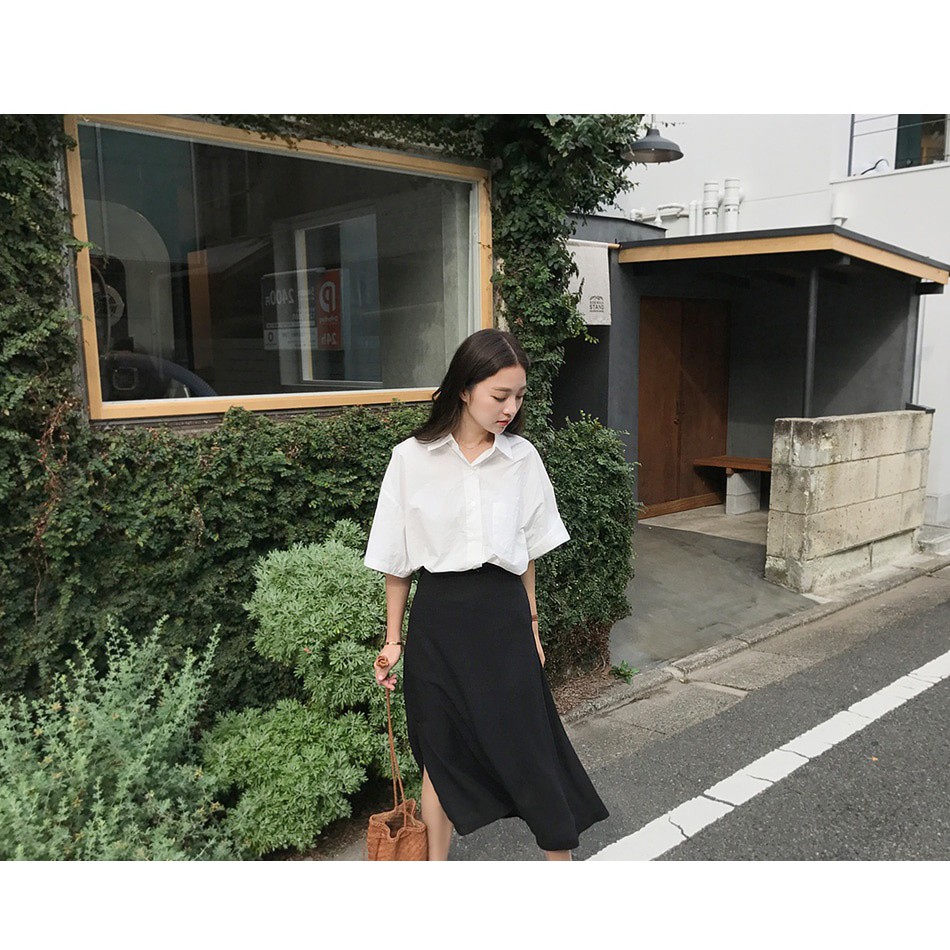 Chân váy MORAN dáng dài xẻ vạt 2 lớp (ORDER) | BigBuy360 - bigbuy360.vn