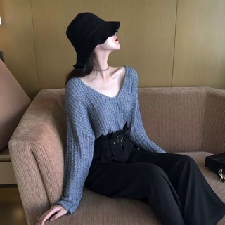 ÁO LEN CỔ V QUẢNG CHÂU ORDER MÃ 837
