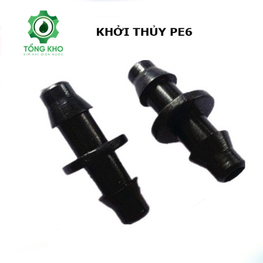 Combo 10 khởi thủy PE6 - Khởi thủy nhỏ giọt ống 6mm - Kết nối từ ống 16mm ra ống 6mm - Tổng kho kim khí điện nước