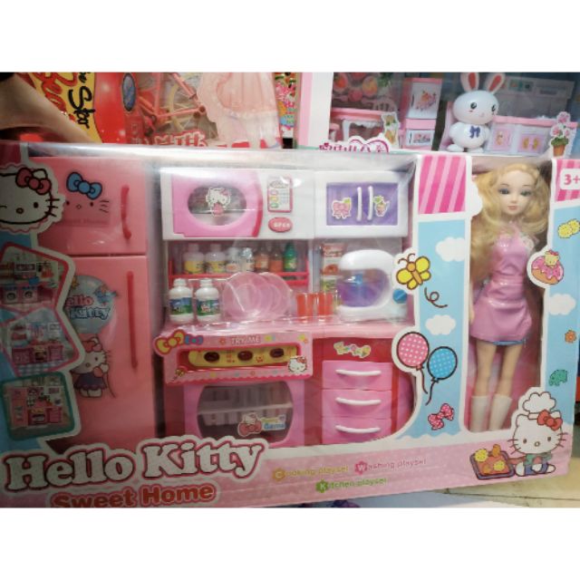 Bộ đồ chơi nhà bếp có búp bê ( có pin )