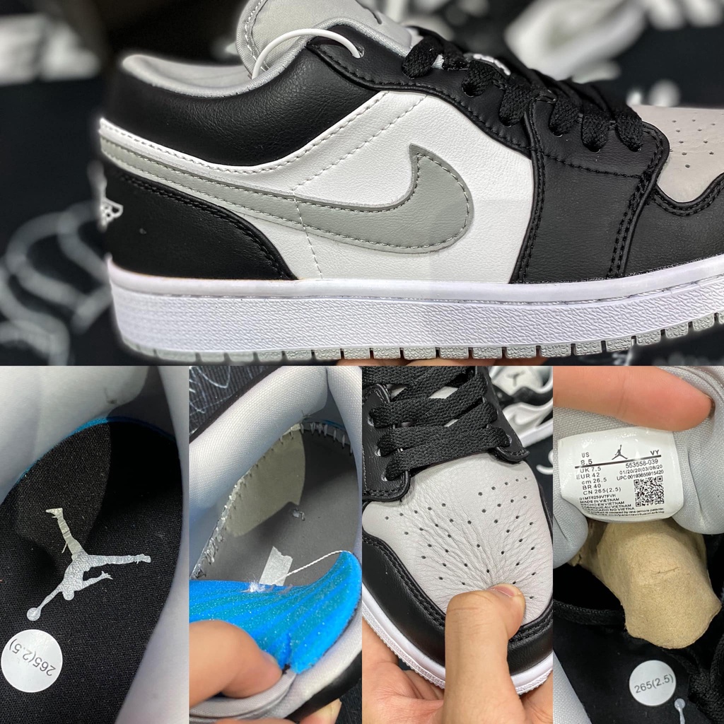 [TripleHStore] Giày thể thao Aj1 Low Smoke Grey ( Xám Khói ) Cổ thấp