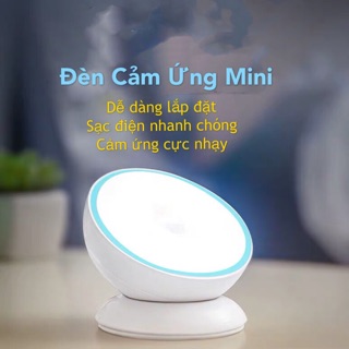Đèn cảm ứng bóng tối mini sạc điện đặt trên bàn, dán tường dán tủ quần áo