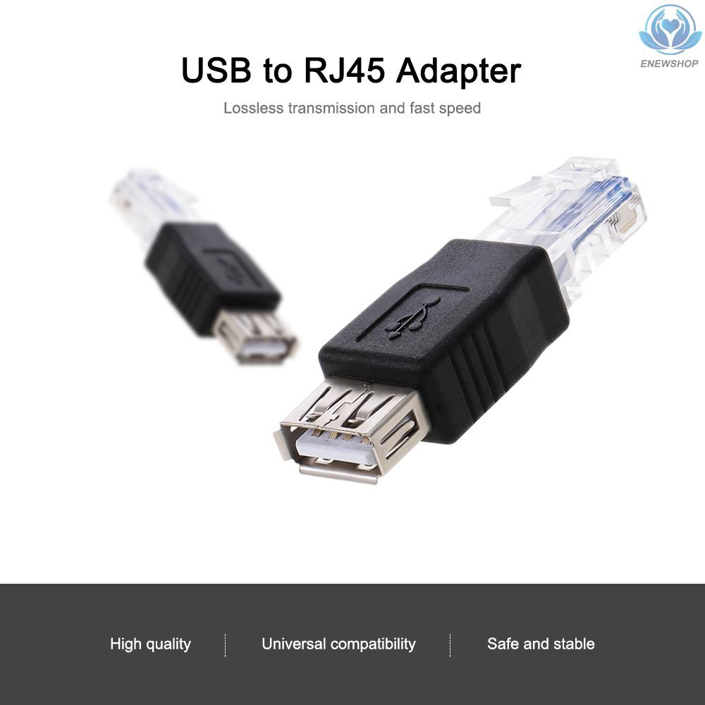 Đầu Chuyển Đổi Usb Sang Rj45 2.0 Cái Sang Ethernet Rj45 Male