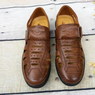 Giày lười rọ nam da bò mềm mại