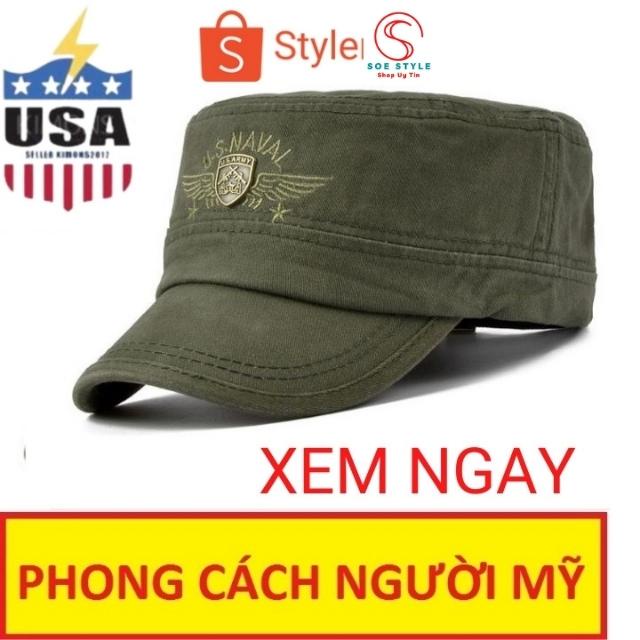 [FREESHIP] Mũ Lưỡi Trai Lính Mỹ US.ARMY - US.NAVAL,Mũ Lính Mỹ Hàng Nhập Mã SOE Style US05,Dùng đi làm-Học-Du lịch