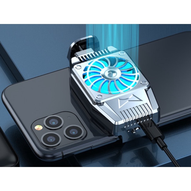 Quạt tản nhiệt điện thoại sò lạnh H15 có pin hỗ trợ làm mát điện thoại chơi game PUG