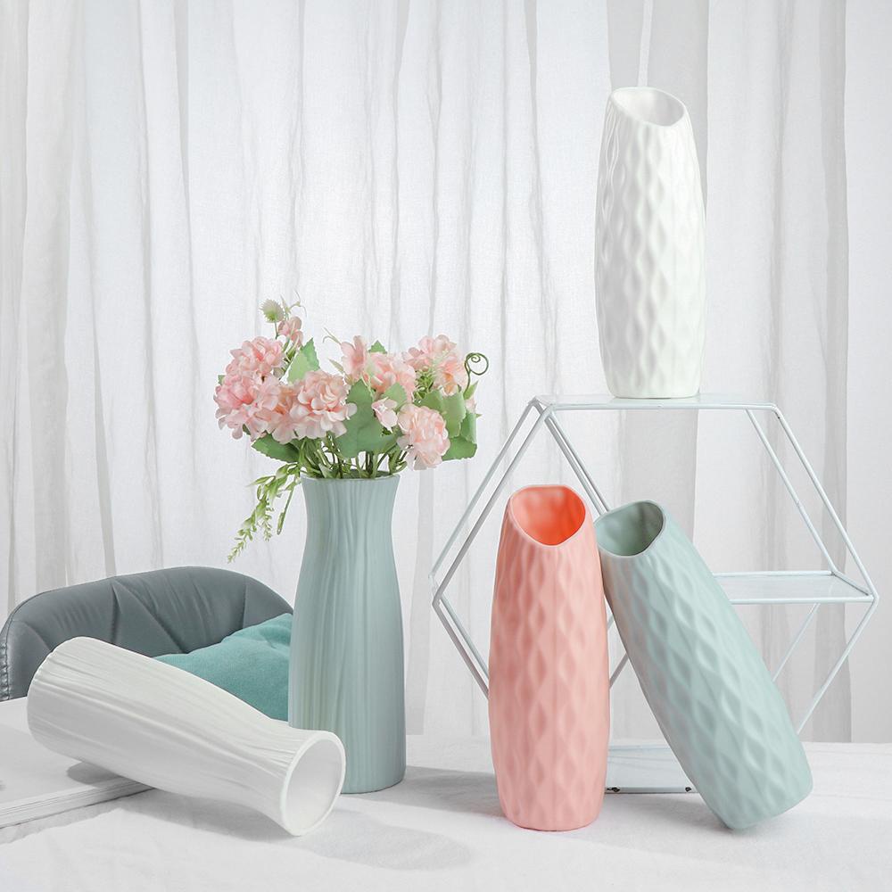 Bình Hoa Nhựa Giả Gốm Sứ Trang Trí Sân Vườn