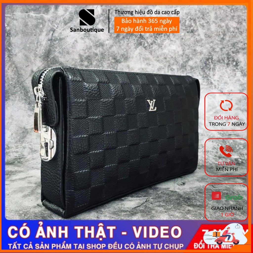 💎 FREESHIP 💎 Ví Cầm Tay Nam Da Thật.Clutch Nam khoá số Hàng Cao Cấp 💖HÀNG HIỆU 💖