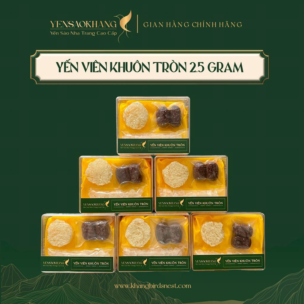 SET 5 Yến viên khuôn tròn YẾN SÀO KHANG 2gr dùng thử