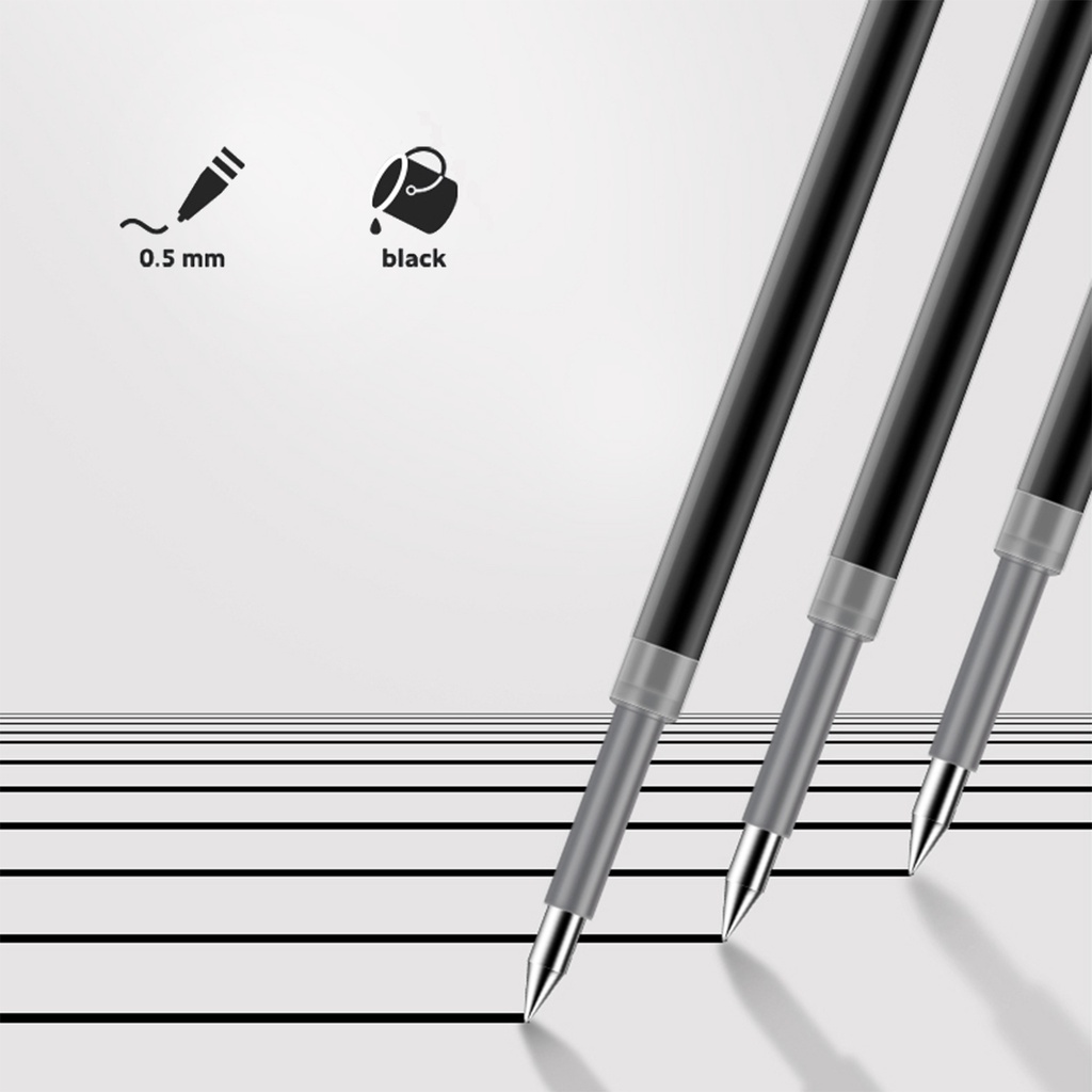 Bút bi bấm nhiều màu dễ thương 0.5mm MỰC ĐEN