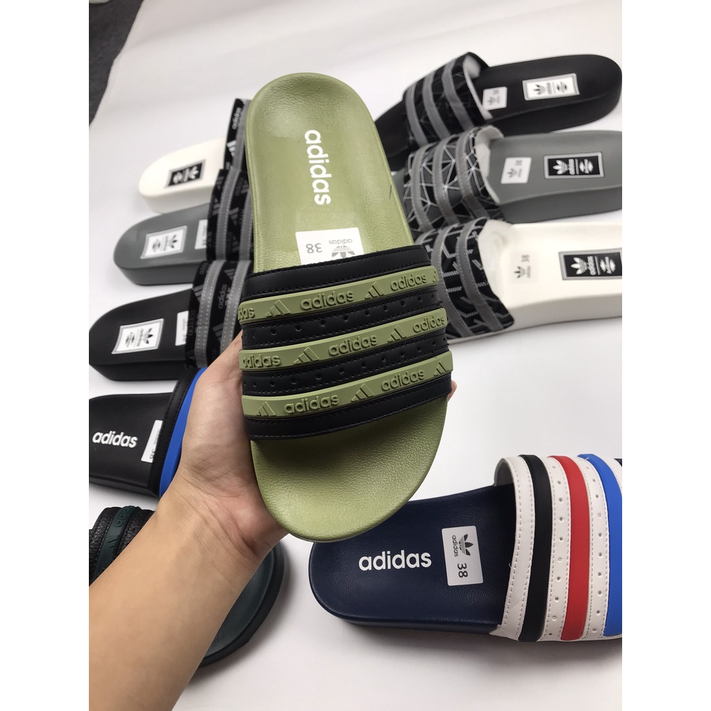 [FREE SHIP] Dép Nam adidas cao cấp, Dép đẹp chống nước, Dép đế chữ Adidas, Dép HỌA TIẾT Cực HOT