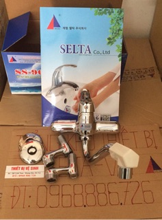 Vòi rửa bát nóng lạnh cắm tường Selta SS-2000