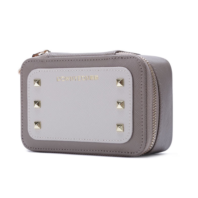 Túi Da PU Mini Đựng Son Môi Kèm Gương Soi Tiện Dụng X1BU