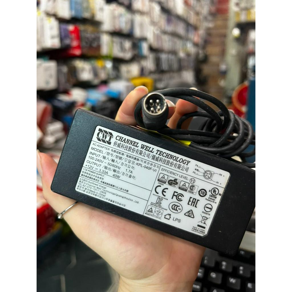 LOẠI XỊN / QUA SỬ DỤNG  Adapter nguồn 12V 7.5A 3.33A 40w 4 pin cho máy bán hàng POS