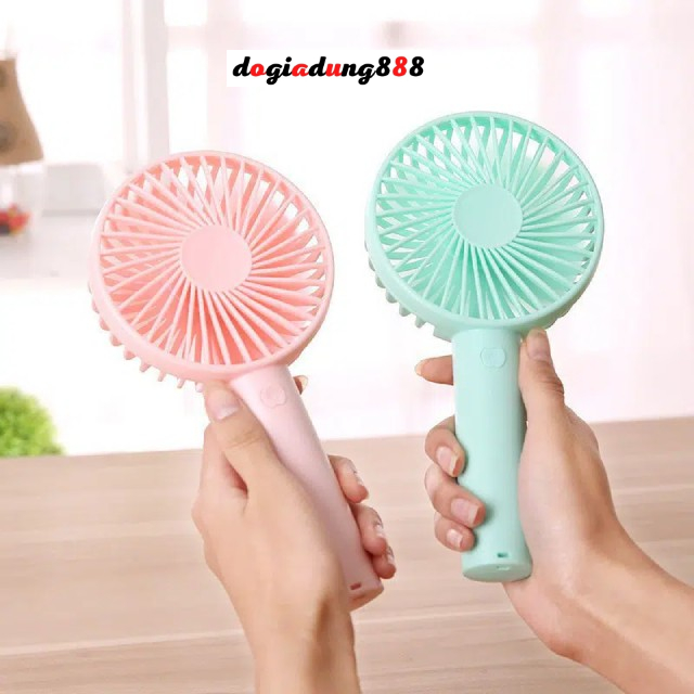 Quạt mini , quạt cầm tay 4 cánh sạc pin có chân đế