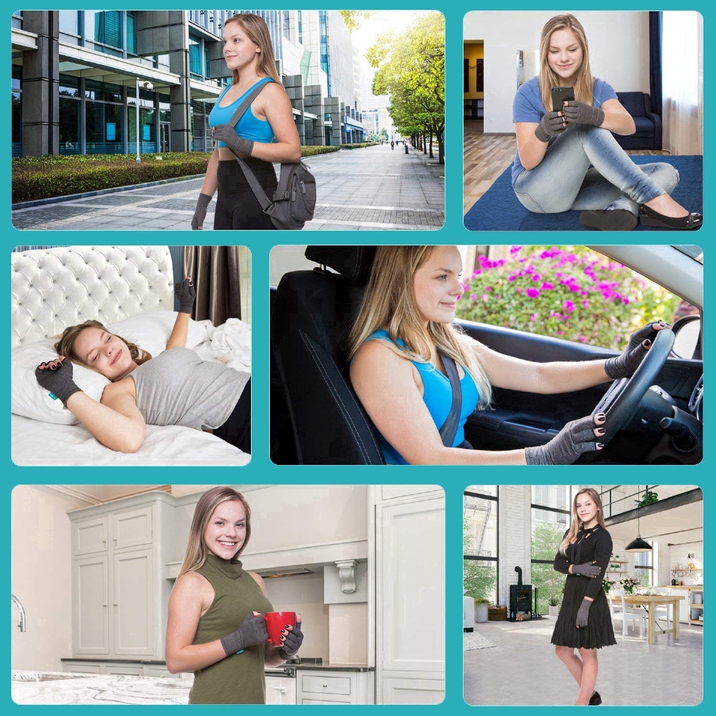 Arthritis Compression Glove Rheumatoid Osteoarthritis Open Finger Thumb Gloves