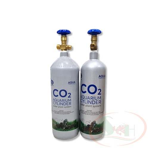 Bình co2 thủy sinh sắt thép 2kg, 3kg OEM bình lùn van xả giảm áp an toàn