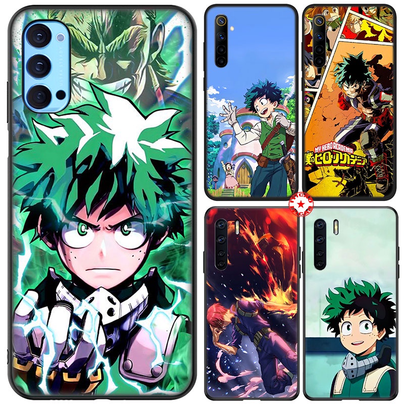 Ốp điện thoại in hình My Hero Academia cho Realme XT X2 C2 C3 C11 C12 C15 C17 C20 C21 C25 UOL11