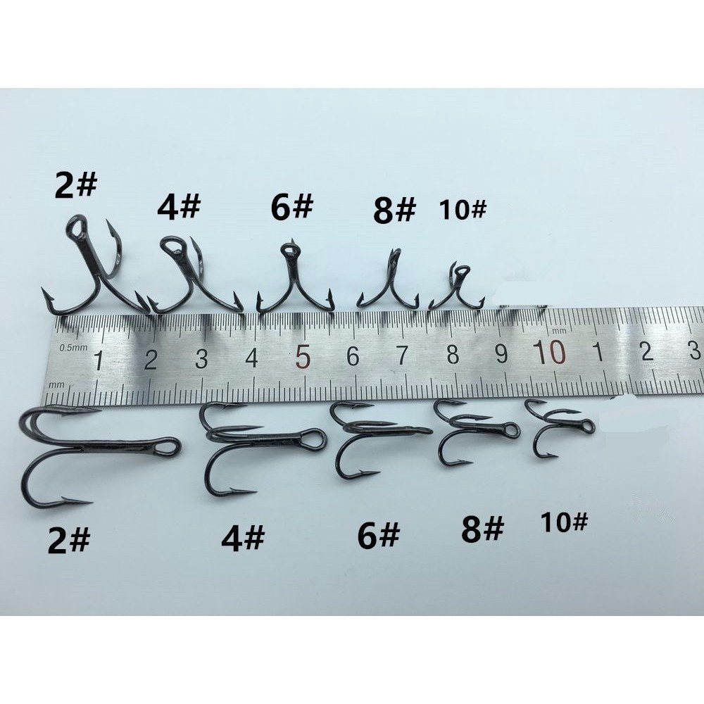 Hộp 50 Lưỡi Câu Cá Size 2 / 4 / 6 / 8 / 10 Mới