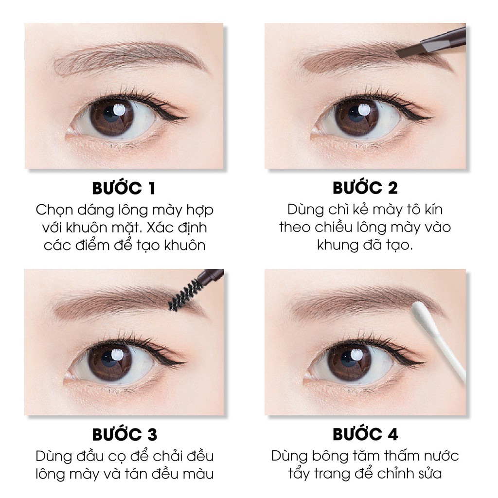 Chì kẻ mày Seimy - Eyebrow Perfect 2 đầu không thấm nước, lâu trôi 6 màu tuỳ chọn, kẻ lông mày , kẻ chân mày | BigBuy360 - bigbuy360.vn