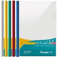 Bìa nhựa trong, chốt gáy rời, file kẹp giấy, File đựng tài liệu rút gáy màu Guangbo WJ6331