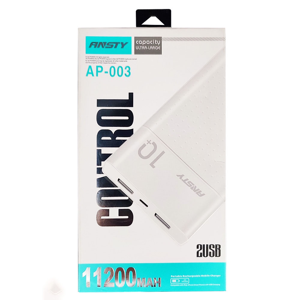 ⚡SIÊU PHẨM-11200MAH⚡Cục Sạc dự phòng ANSTY AP-001/002/003, Pin dự phòng iphone Sạc Cho IP-SAMSUNG-XIAOMI-OPPO-CHÍNH HÃNG